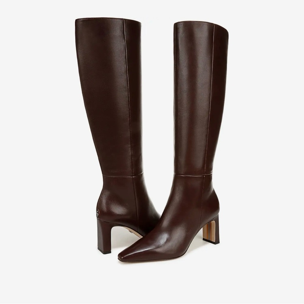 Sam Edelman Dark Brown Heeled Boots